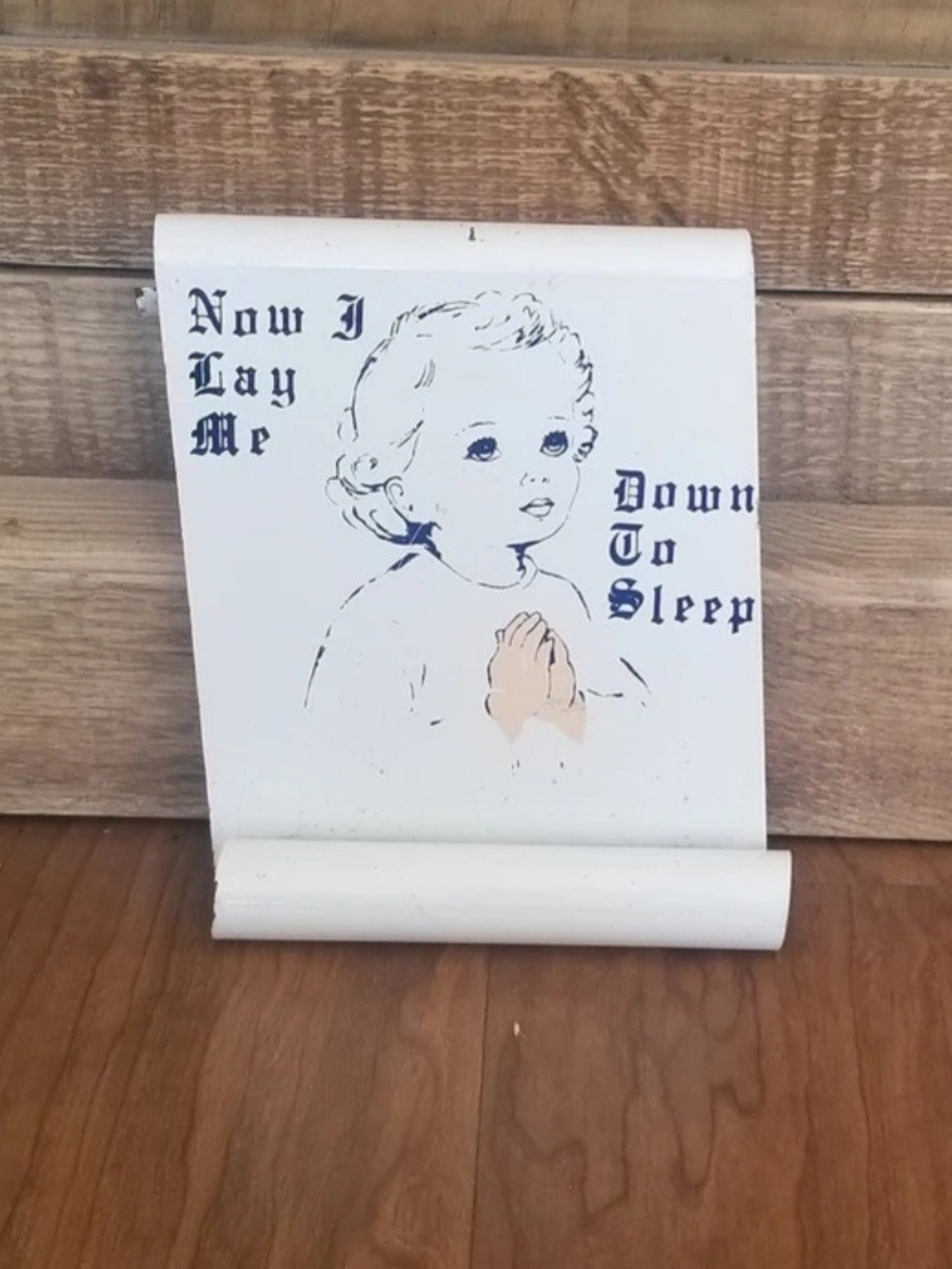 Antique Child's Prayer Wall Plaque